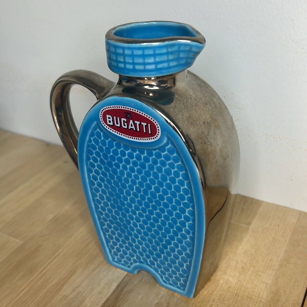 Bugatti 💙 RARE Vintage Radiator Rene Dreyfus Ceramic Restaurant Bar Pitcher Art - Picture 3 of 16